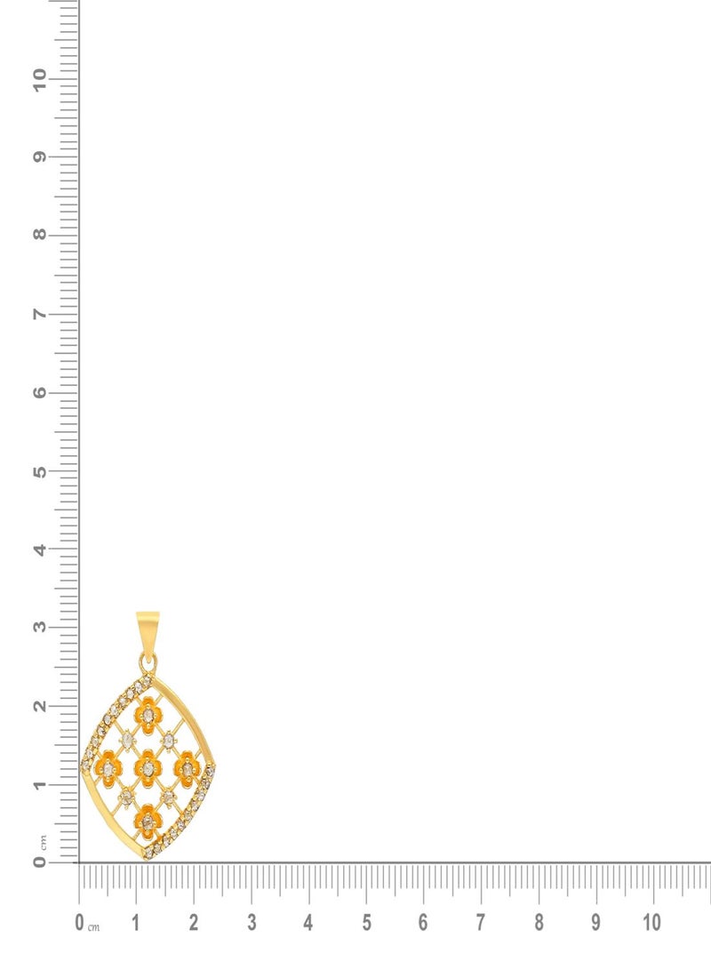 Malabar Gold and Diamonds 22 Carat 916 Purity Yellow Gold Uncut Diamond Pendant EGNPRE601PN5Y For Women  - Image 5