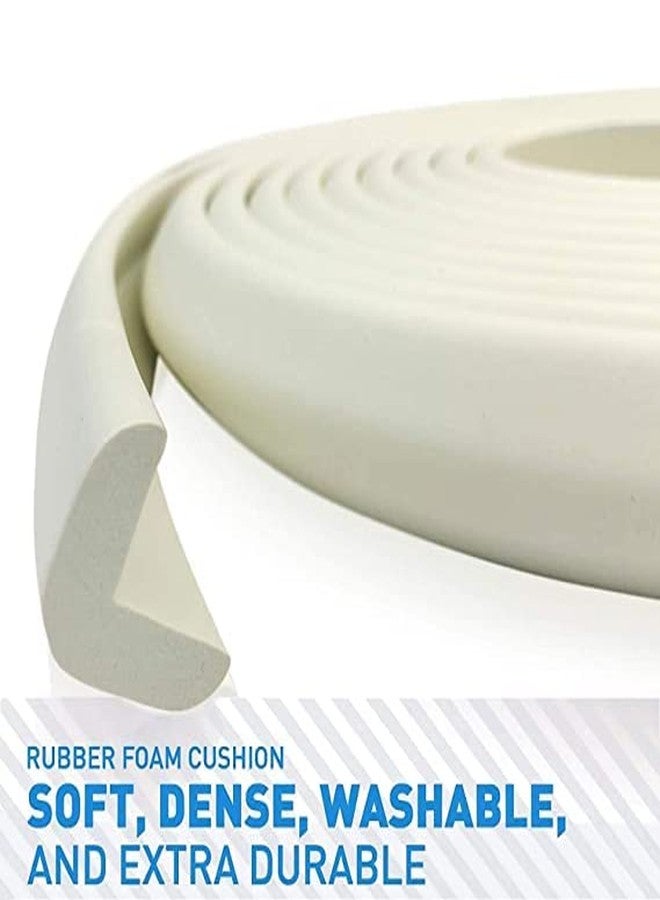 PRAYAS Edge & Corner Guards for Kids - Density Baby Proof Table Protector-Corner Cushion and Edge Safety Bumpers (Cream) - Image 2