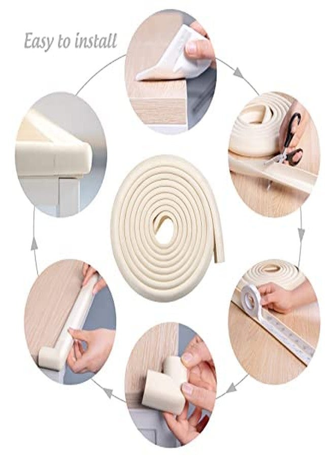 PRAYAS Edge & Corner Guards for Kids - Density Baby Proof Table Protector-Corner Cushion and Edge Safety Bumpers (Cream) - Image 5