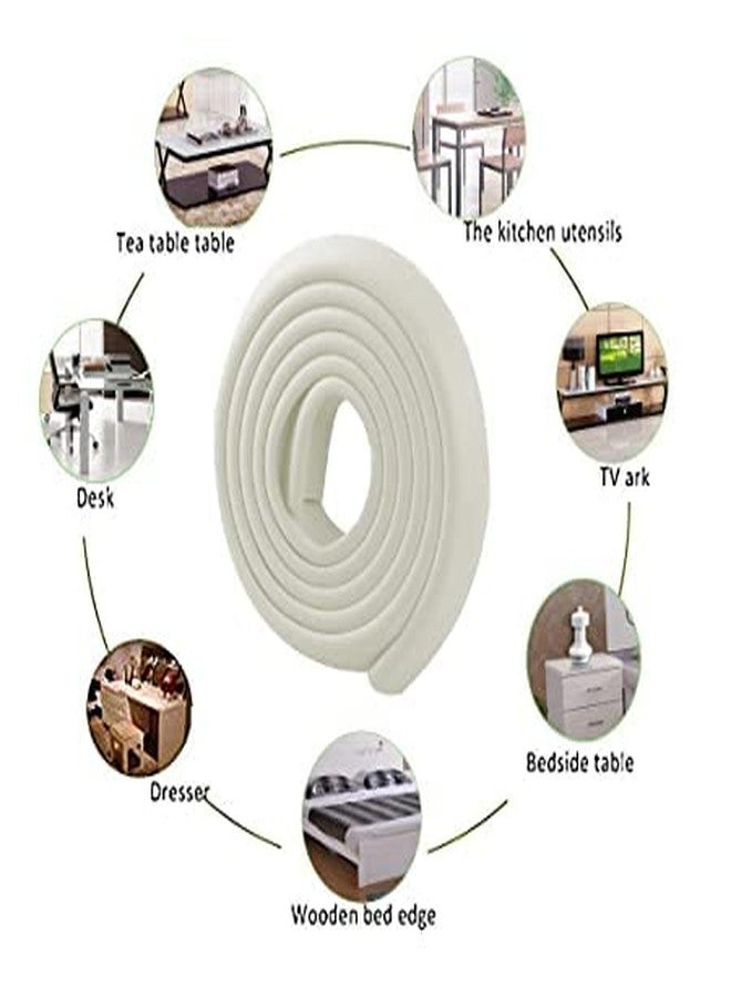 PRAYAS Edge & Corner Guards for Kids - Density Baby Proof Table Protector-Corner Cushion and Edge Safety Bumpers (Cream) - Image 3