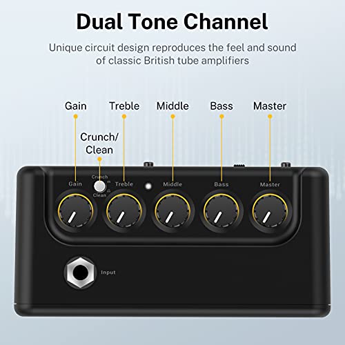 Donner Mini Guitar Amp Small Electric Amplifier 5W Portable, Practice Guitar Combo Amp DA-10 - Image 2