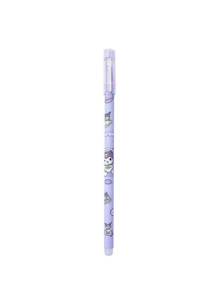 Generic - 12 Pieces Of Cute Family Erasable Straight Neutral Pen Ins Girl Feng Shui Pen High Value Gift Pen Stationery (Cute Family-0.5mm Black Refill) - Image 1