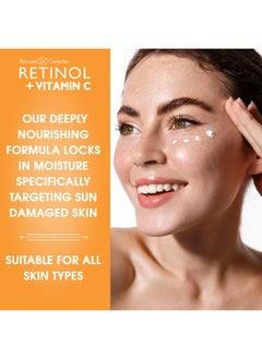 RETINOL Retinol + Vitamin C Eye Cream - Anti-Aging, Dark Circle & Puffiness Treatment for Smooth, Firm Skin - Hydrating & Nourishing Formula for Sensitive Under-Eye Area  - Image 5
