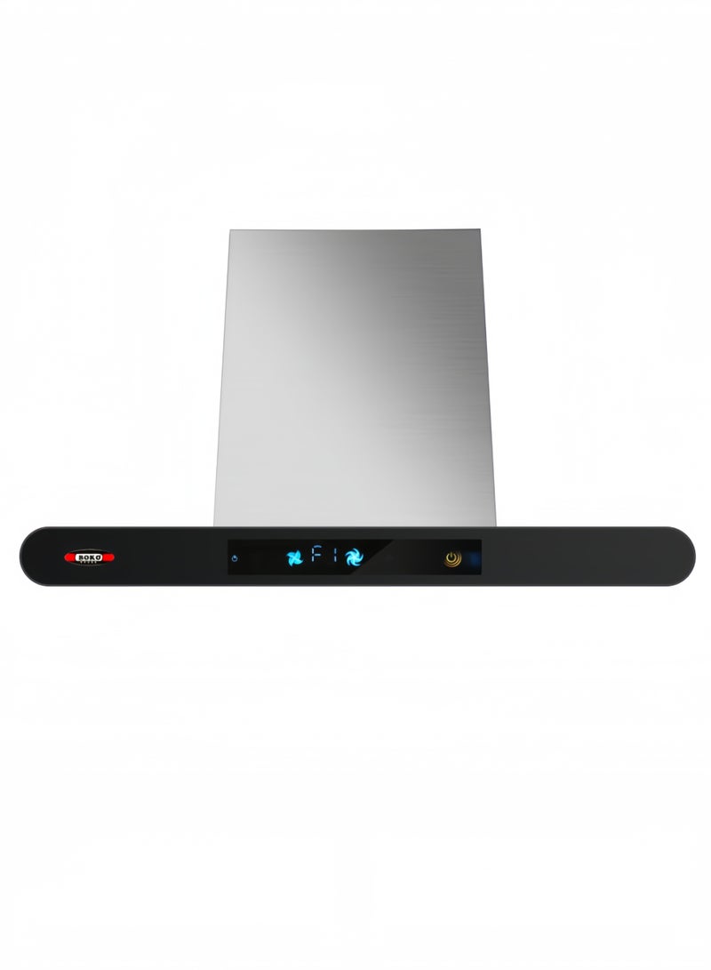 بوكو شفاط حائطي 60×44 سم، 200 واط، فولاذ أبيض، سرعتان، مصباحان، فولاذ مقاوم للصدأ، سهل التنظيف، أبيض CK-BFT03 - Image 1