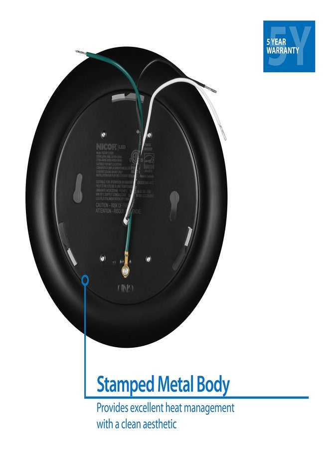 نيكور إضاءة نيكور RSD قابلة للاختيار 5/6 بوصة، مصباح LED أسود مثبت على السطح (RSD561120SBK) - Image 5