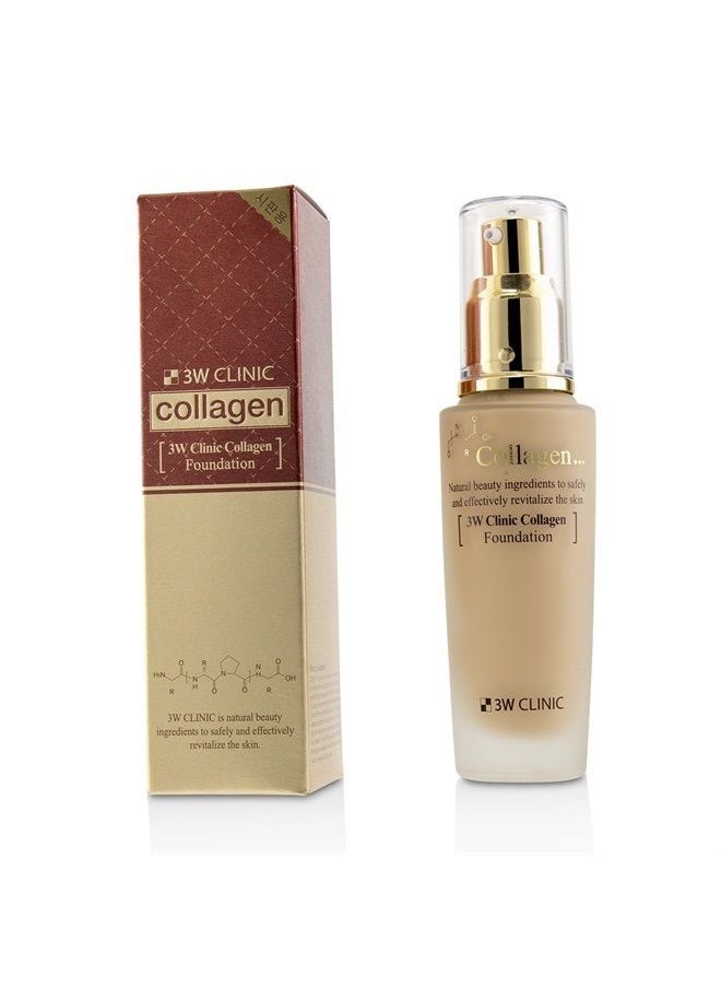 3W CLINIC Collagen Foundation - # 23 (Natural Beige)  - Image 1