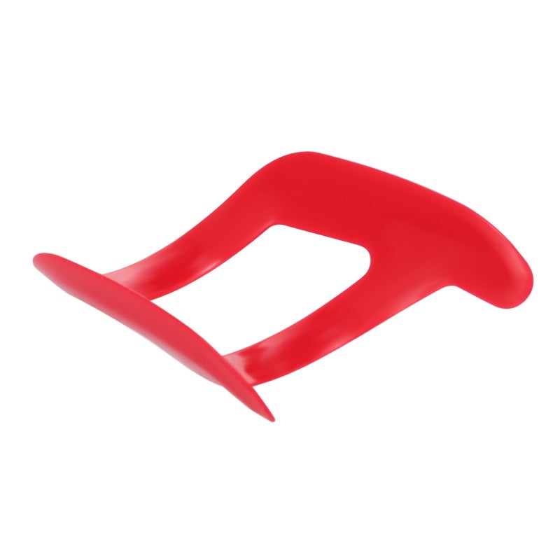 Beard Shaping Tool: Red Premium Plastic, Flexible Sturdy Portable - Beard Line Grooming Essential for Home Salon Use & Men’s Gift Occasions - Image 5