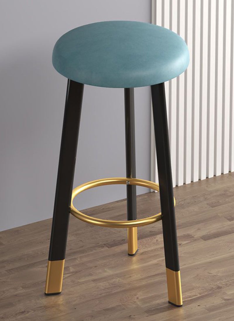 Sharpdo Simple and Light Luxury Home Bar Stool High Stool, PU Comfortable Cushion 70cm - Image 1