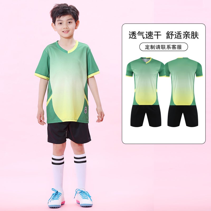 Football Uniform Set, Football Sports Training Clothing, Team Uniform, Football Jersey, Primary School Student Football Equipment, Full Set Of Camouflage - Image 1