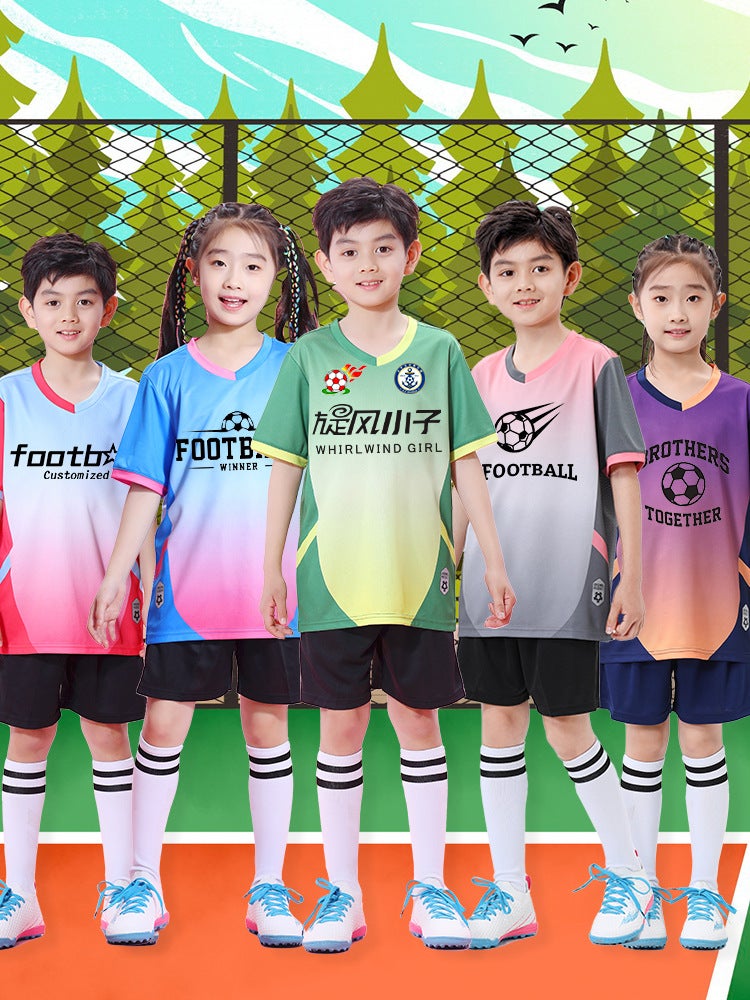 Football Uniform Set, Football Sports Training Clothing, Team Uniform, Football Jersey, Primary School Student Football Equipment, Full Set Of Camouflage - Image 3