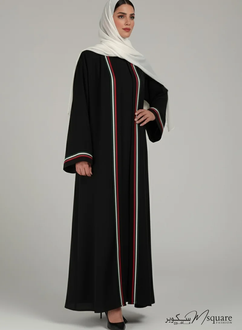 MSquare Fashion UAE Flag Design Abaya I National Day