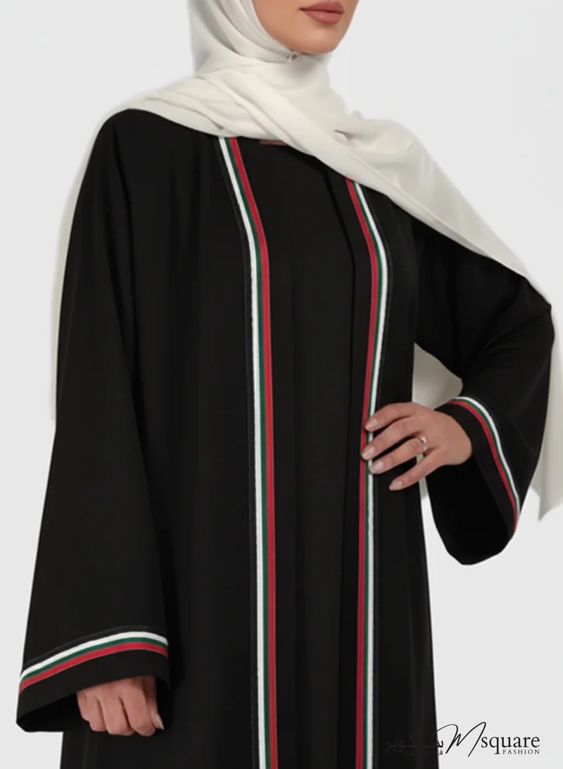 MSquare Fashion UAE Flag Design Abaya I National Day