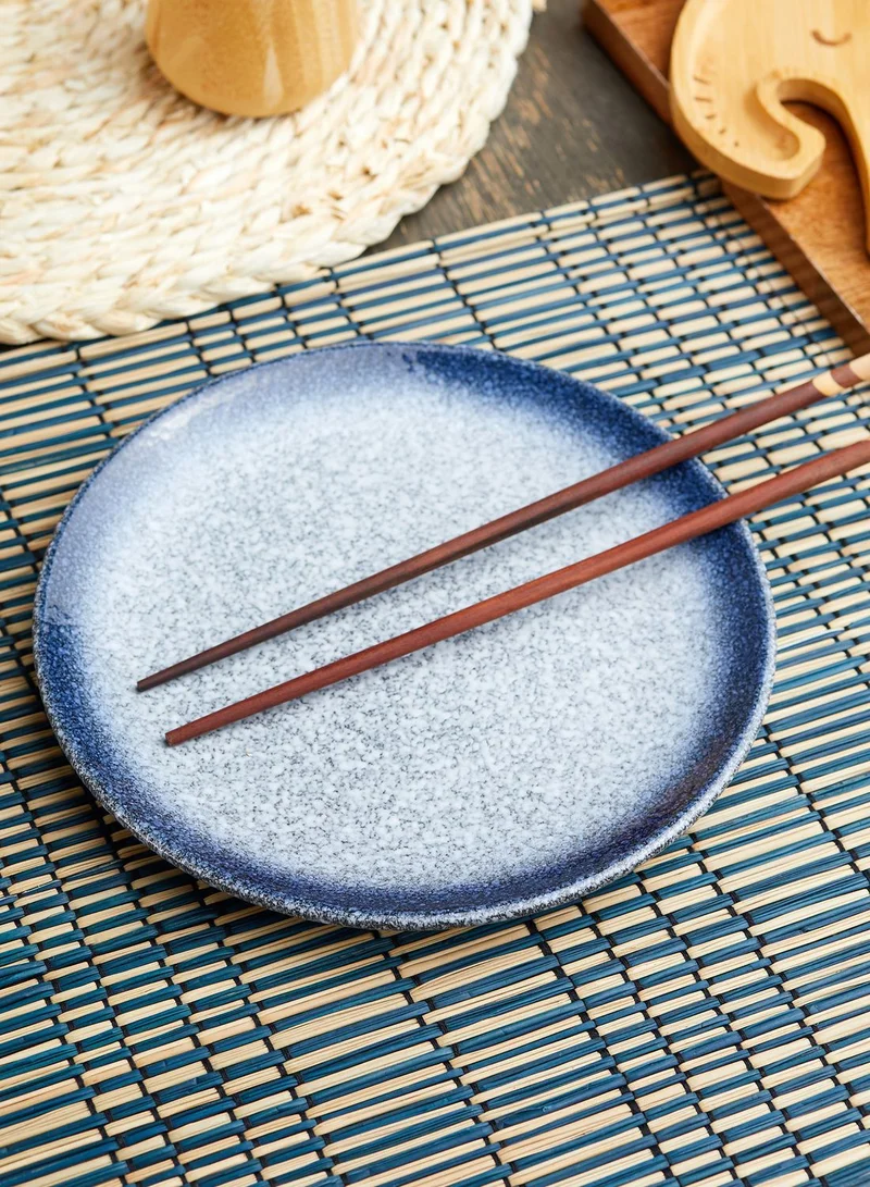 Noire Edit Blue Glaze Dinner Plate