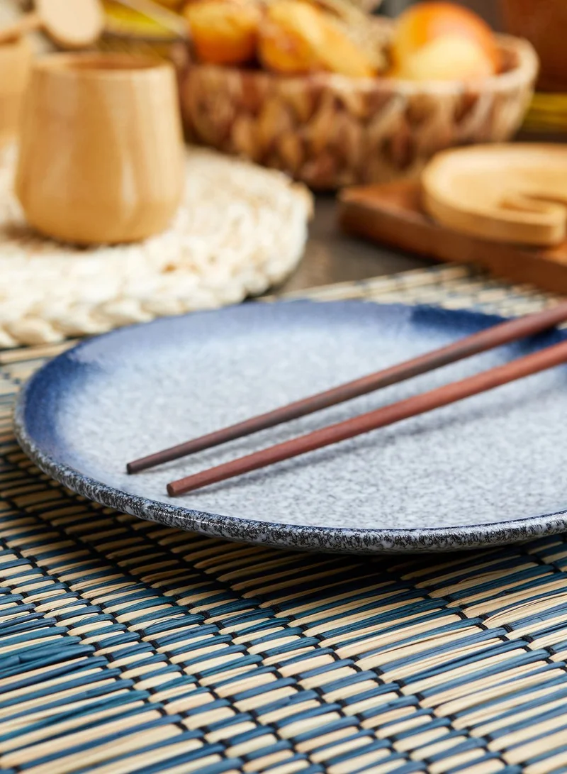 Noire Edit Blue Glaze Dinner Plate