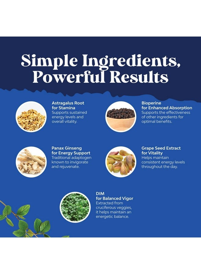 نايتشرز كرافت مكمل DIM للرجال - مانع هرمون الإستروجين DIM للرجال لتوازن الهرمونات وصحة البروستاتا - مركب التستوستيرون ثنائي إندوليل ميثان مع الجينسنغ باناكس والبيوبيرين وبذور العنب والأستراغالوس - 120 كبسولة - Image 3