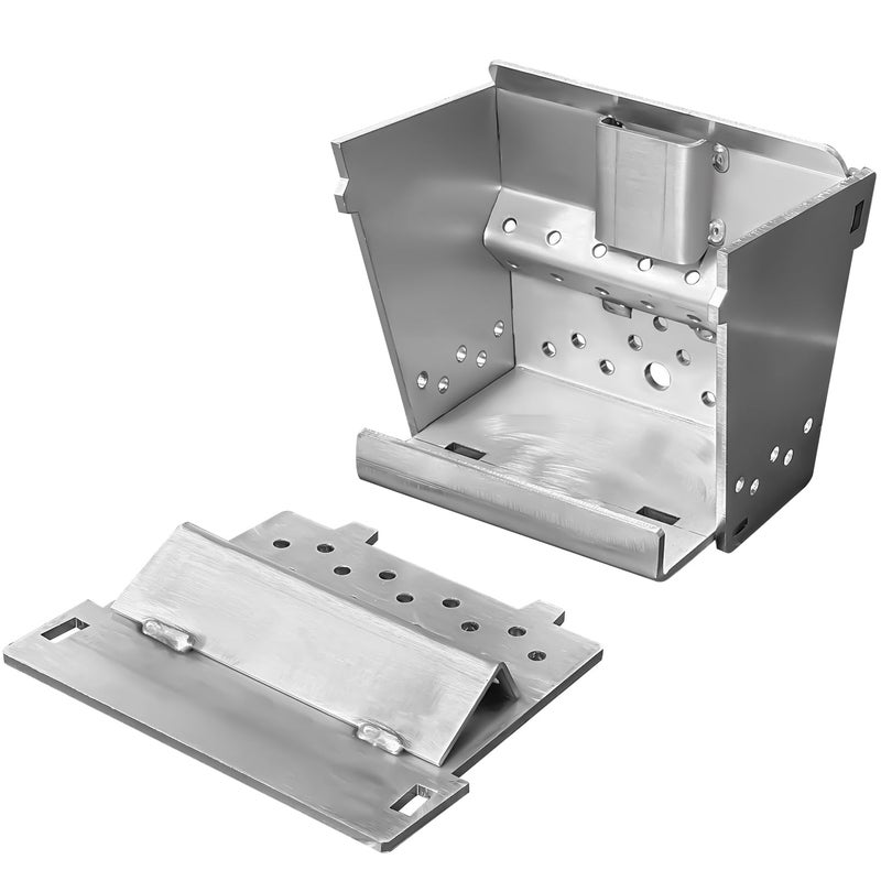 Protalwell Firepot for Pelpro PP130, Pleasant Hearth & Quadra-Fire Pellet Stoves, Stainless Steel, Silver, Pellet Stove Replacement Parts, High Efficiency, Freestanding, No Assembly Required - Image 1