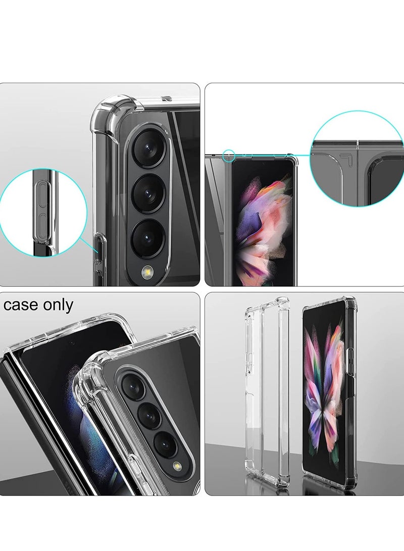 ELTRAZONE Magsafe Anti-Yellow Slim Transparent 4 Cornor Shockproof Thin Cover for Samsung Galaxy Z Fold 4 2022 Support Wireless Charger - Image 3