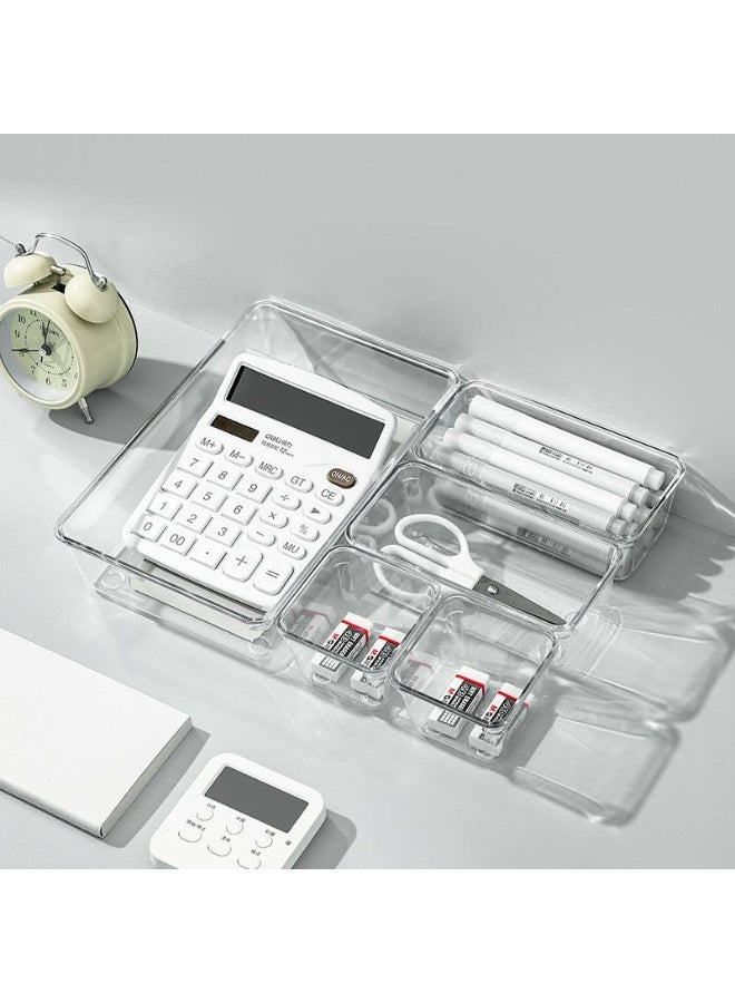 8-in-1 Acrylic Drawer Organizer  Versatile organizer  Suitable for organizing makeup and beauty accessories, as well as cutlery and kitchen utensils. - Image 3