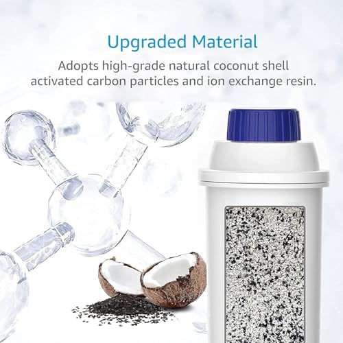 AquaCrest AQUA CREST Coffee Water Filter, Replacement for De'Longhi Filter, TÜV SÜD Certified, 5513292811, DLS C002, CFL-950, SER3017, ECAM/ETAM Series, EC680, BCO420 (Pack of 2） - Image 4
