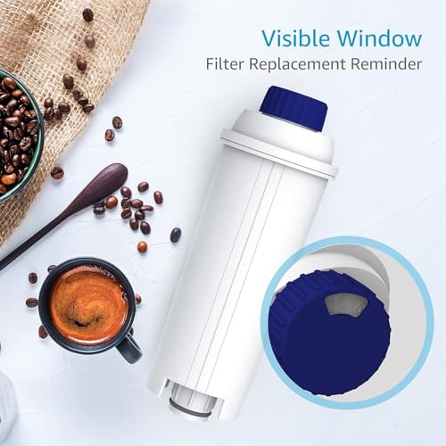 AquaCrest AQUA CREST Coffee Water Filter, Replacement for De'Longhi Filter, TÜV SÜD Certified, 5513292811, DLS C002, CFL-950, SER3017, ECAM/ETAM Series, EC680, BCO420 (Pack of 2） - Image 5