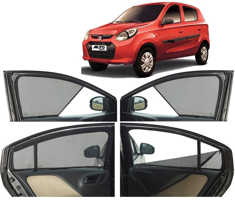 Autofact Car Sunshades for Maruti Jimmy, UV Protection, Useful Car Accessories, Custom fit Sun Shades for Side Windows, Set of 8 - Image 1