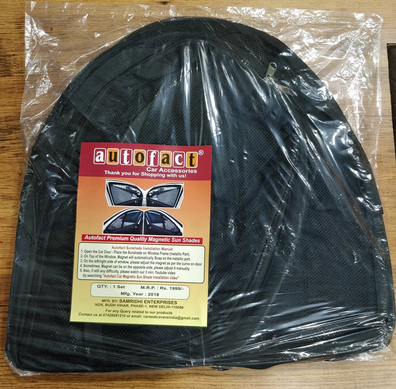 Autofact Car Sunshades for Maruti Jimmy, UV Protection, Useful Car Accessories, Custom fit Sun Shades for Side Windows, Set of 8 - Image 4