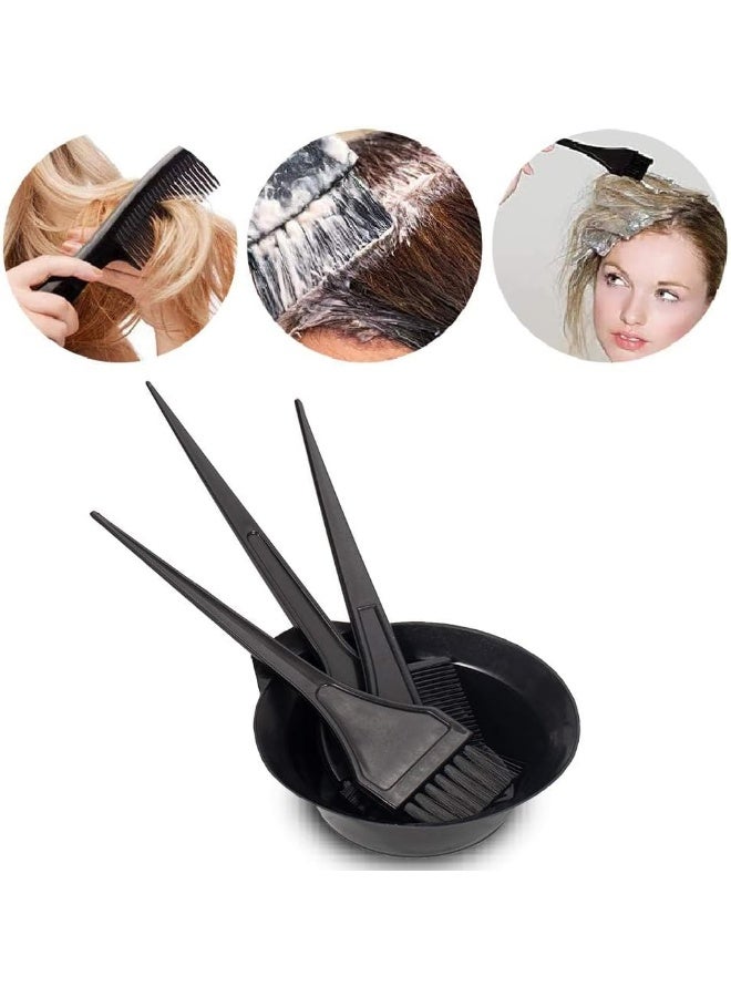 MOMENT Hair Dye Color Brush And Bowl Set, 4Pcs Color Bowl Brushes Tool Mixing Bowl Kit Tint Comb For Hair Tint Dying Coloring Applicator  - Image 3