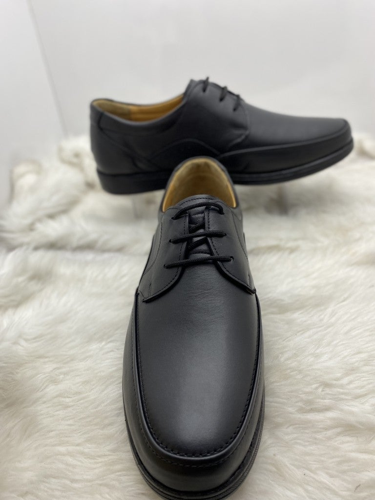 Çiğdem Kundura Çiğdem Real Leather Heel Jelly Black Tied Special Edition Shoes - Black - 45 - ST00929-BLACK-45  - Image 1