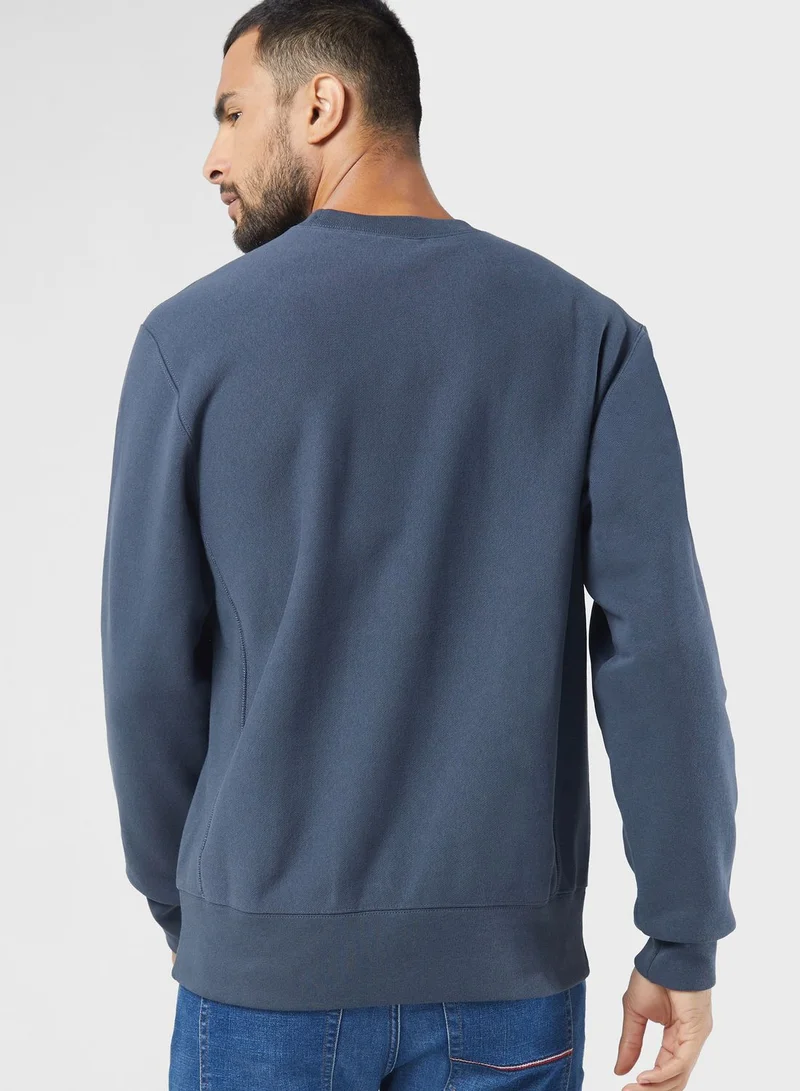 Champion Logo Knit Sweatshirt