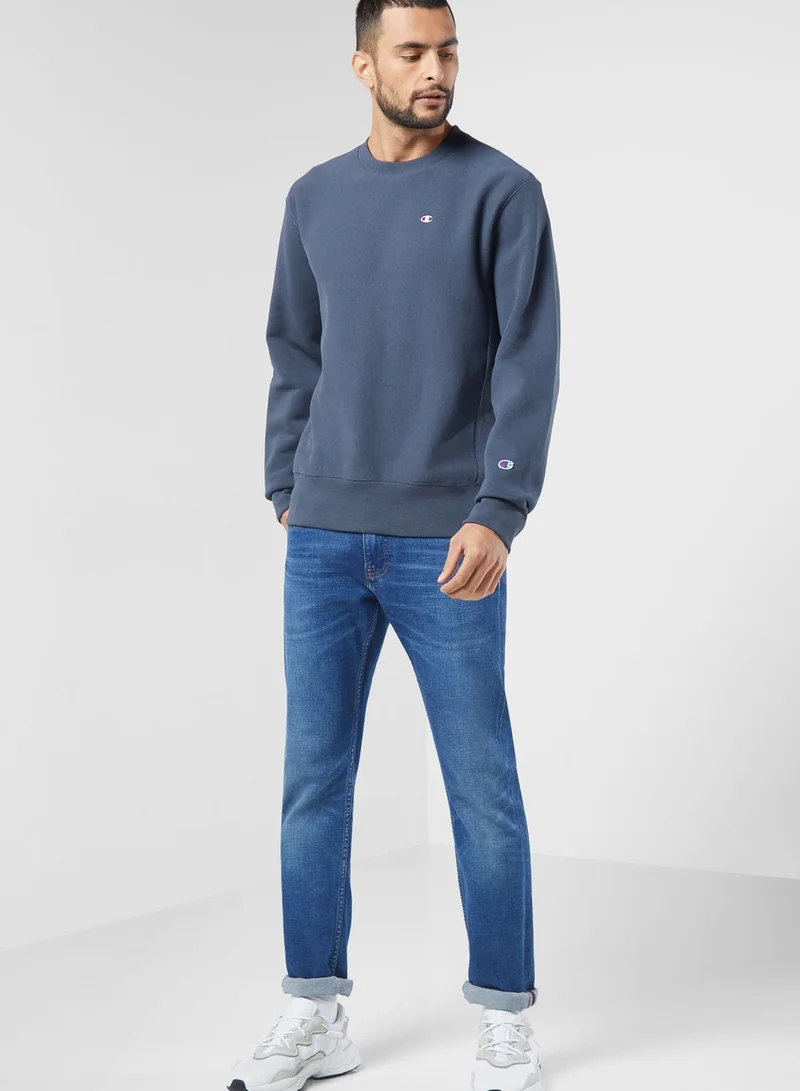 Champion Logo Knit Sweatshirt