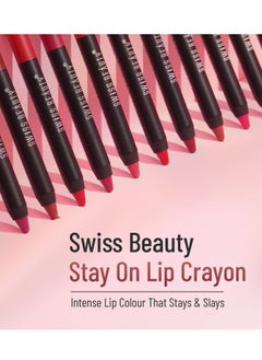 Swiss Beauty Swiss Beauty Matte Long Lasting Crayon Lipstick Mauve On 3.5G  - Image 2