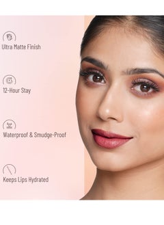 Swiss Beauty Swiss Beauty Matte Long Lasting Crayon Lipstick Mauve On 3.5G  - Image 3
