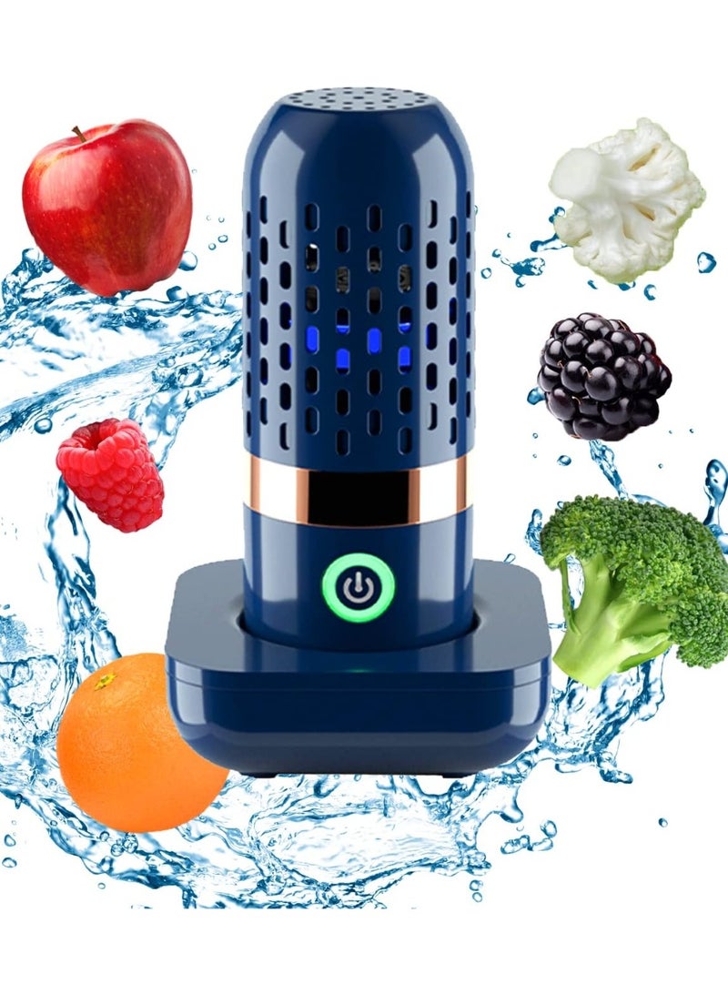 Portable OH-Ion Fruit & Vegetable Washer, IPX7 Waterproof Produce Cleaner, USB Rechargeable Food Purifier for Fruits, Vegetables, Meat & Seafood, Home Travel Outdoor - Image 1