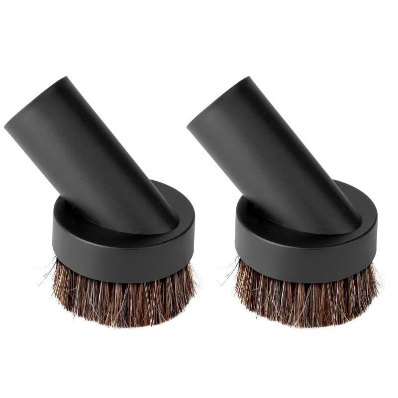 Lamoutor 2Pcs Soft Bristle Vacuum Brush Round Brush Vacuum Attachment Universal Vacuum Dust Brush for Most Vacuum Cleaners Accessories - Image 1