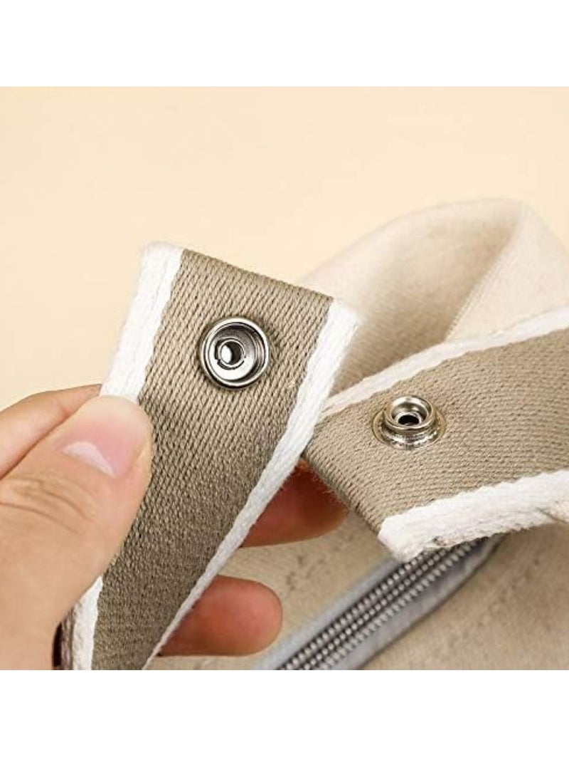 أوزيغالور حقيبة تخزين مستحضرات التجميل، قماش بسيط مقاوم للماء، حقيبة تخزين للسيدات أثناء السفر (برتقالي) - Image 5