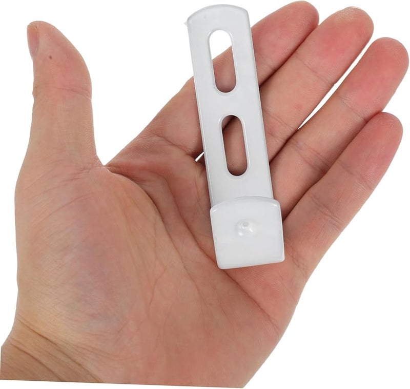 White Coated Metal Ladder Hooks For Bunk Bed Loft Bed Space Saving Easy Install - Image 5