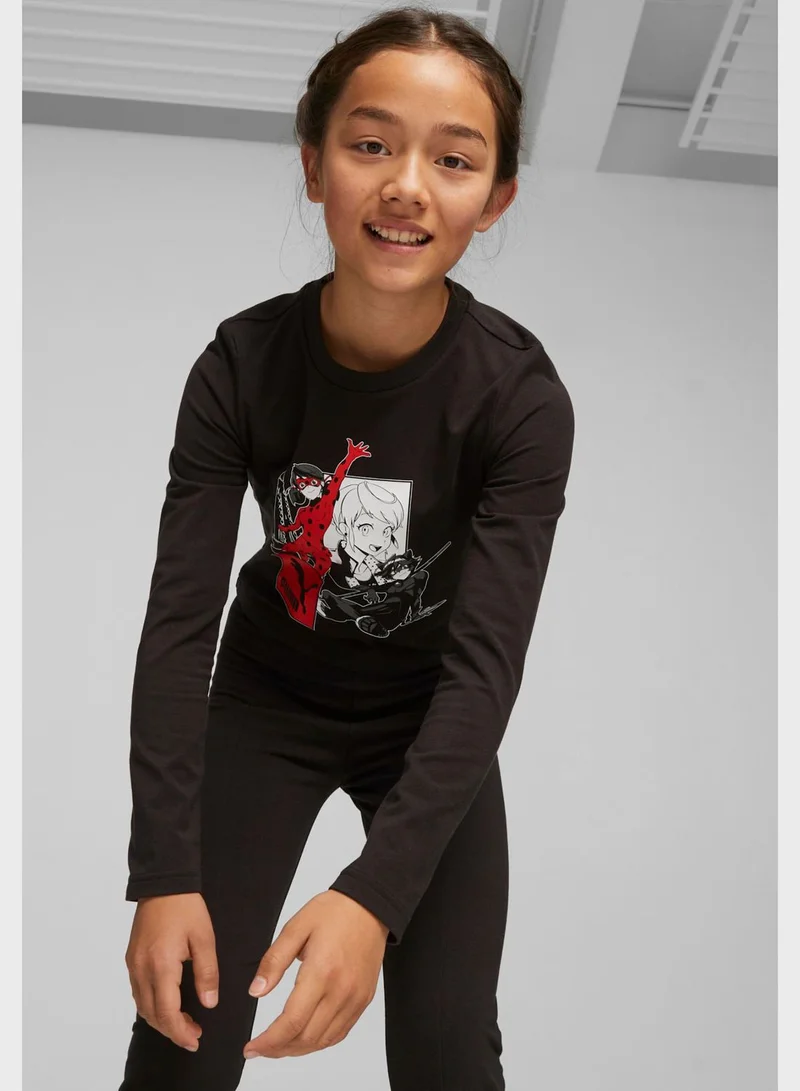 PUMA Kids Miraculous Bodycon T-Shirt
