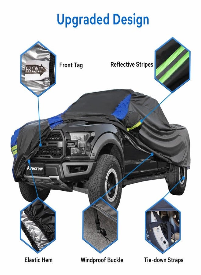 Avecrew Truck Cover Waterproof, All Weather for Truck Cover for Automobiles, Pickup Truck Cover Rain Snow UV Dust Protection(Up to 210""), RZ-21-PM - Image 3