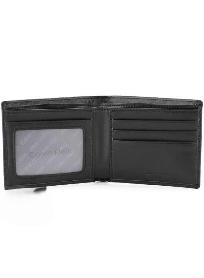 Calvin Klein Performance Authentic Calvin Klein Men’s Black Genuine Leather Wallet & Keychain – Premium Bifold Wallet with Matching Keychain in Elegant Gift Set - Image 1