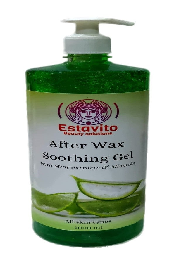 ESTAVITO After Waxing Gel with Aloevera and Allantoin for Instant Soothing 1000 ml (Prevents the skin from Rashes| itchiness| Redness| caused after waxing) - Image 1