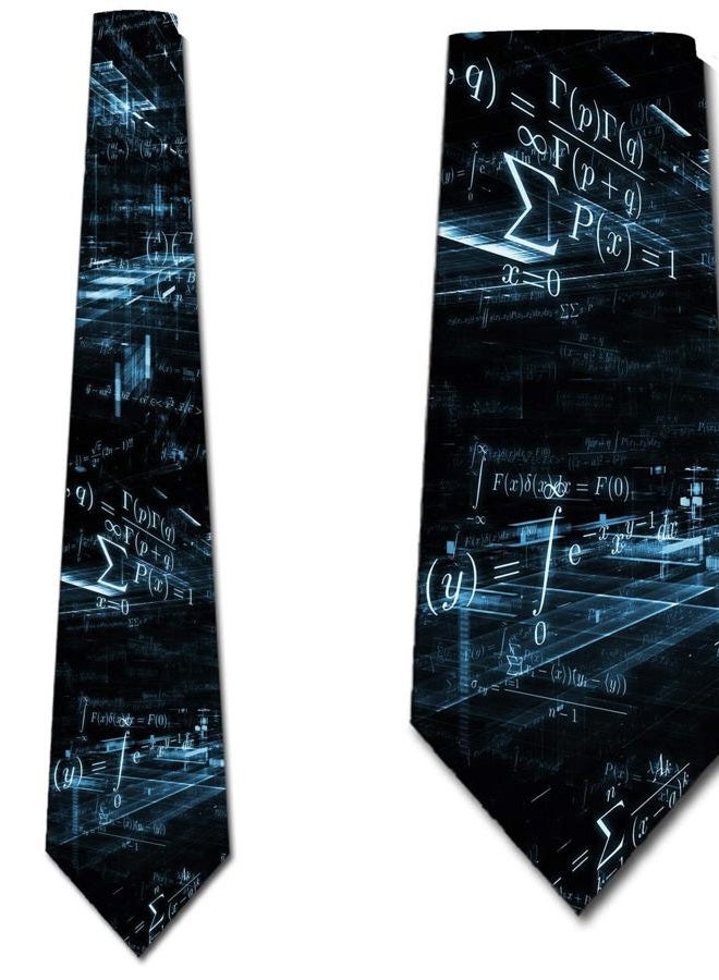 Three Rooker Math Ties Mens Science Education Necktie - Image 2