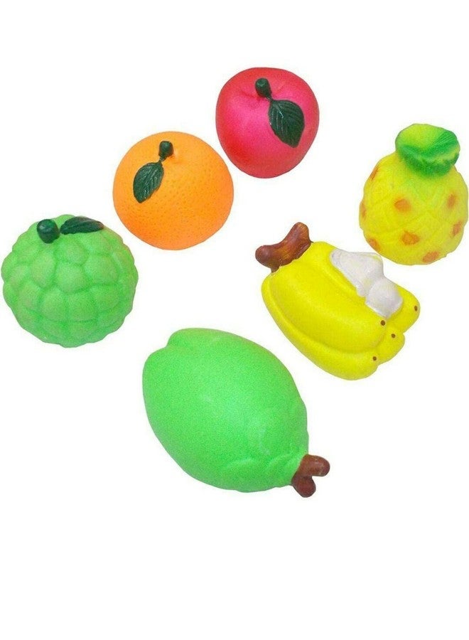 MKY Fruit Basket Chu Chu Set for Toddler Babies Kids Sweet Cuddle Colorful 6 Pc Set Non Toxic Learning Tool - Image 4