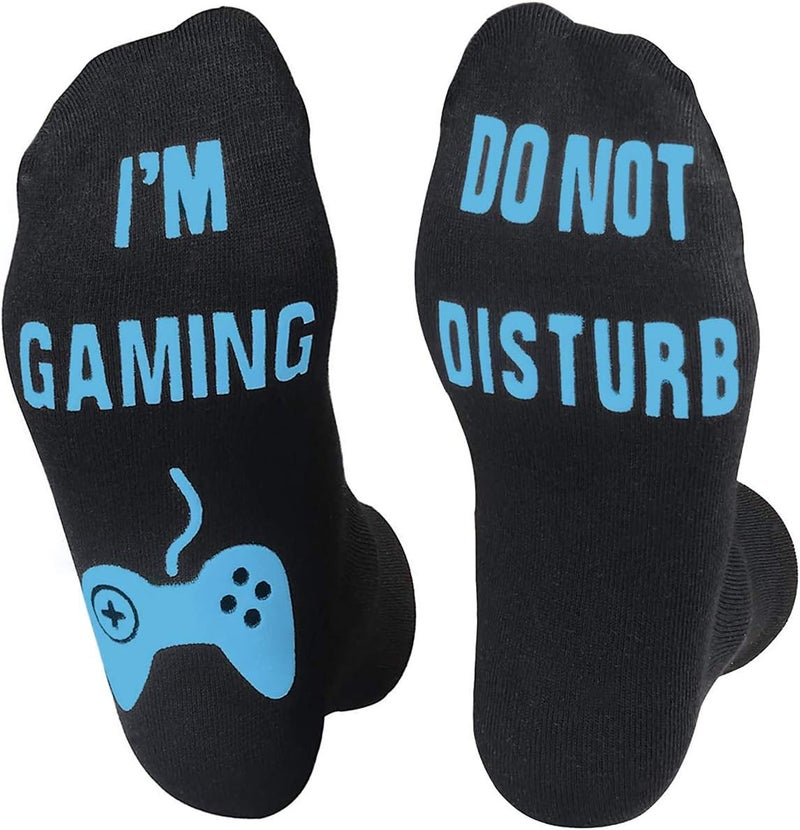 NDLBS Funny Christmas Gifts Novelty Gaming Socks Christmas Stocking Stuffers for Men Teens Boys Kids Him Adult Xmas Gifts - Image 1