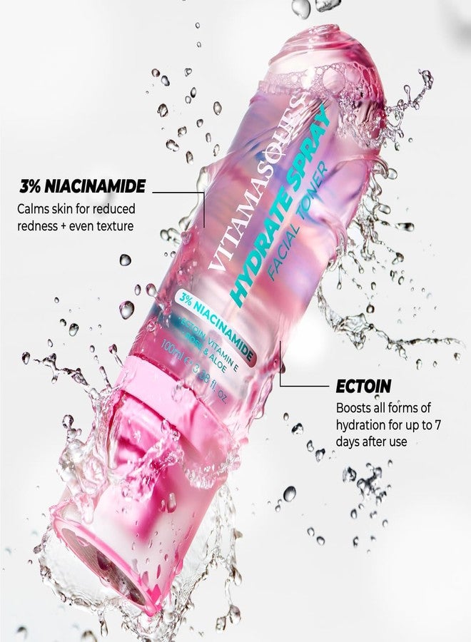 Vitamasques Hydrating Toner for Face - Facial Toner with Niacinamide - Instant Refreshment & Lasting Hydration - 3.38 Fl Oz - Image 3
