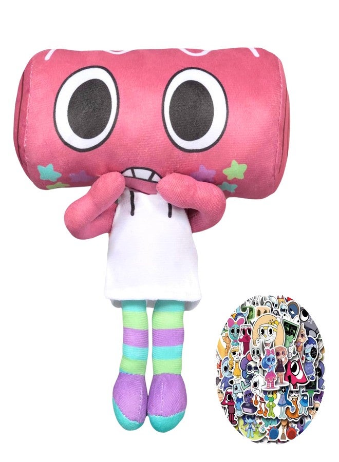 Lemoneon 9" Cosmo Plush Stuffed Figure Pillow for Video Game Fans Room Decor with a Sticker Set - Image 1