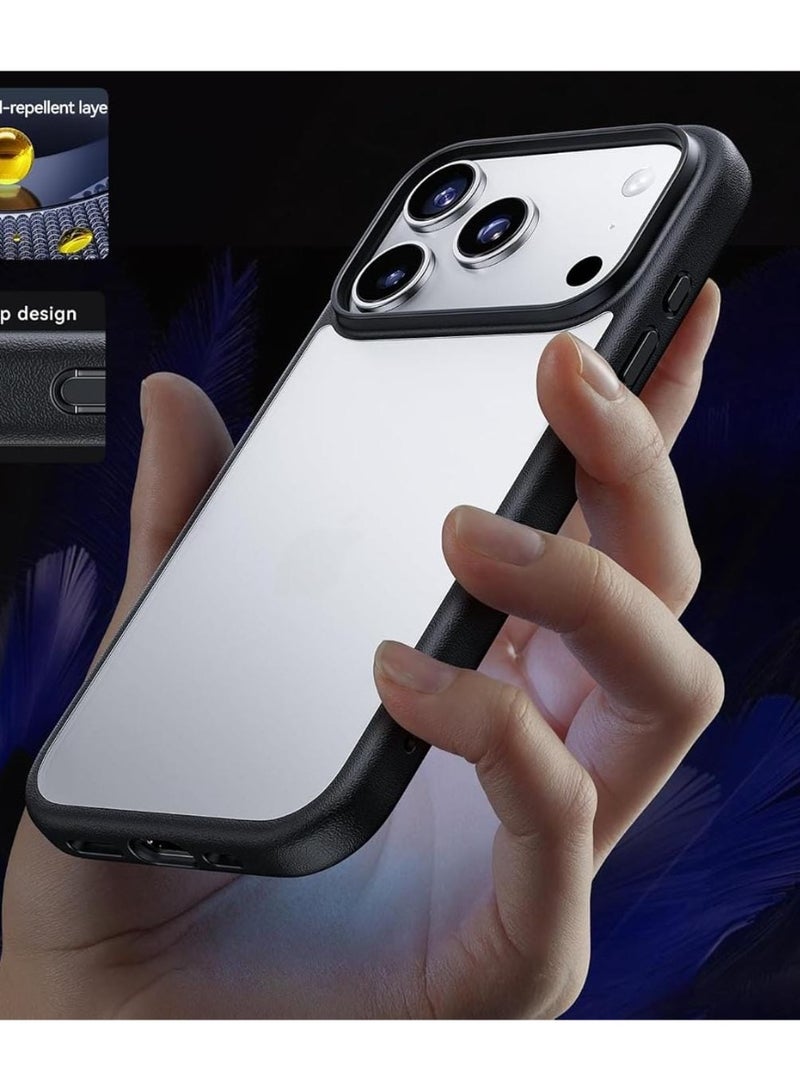 iPhone 17 Pro Max Case 6.9 Inch, Grade Shockproof Drop Protection, Translucent Matte Back Anti-Fingerprint Slim Thin Phone Cover for Clear. - Image 4