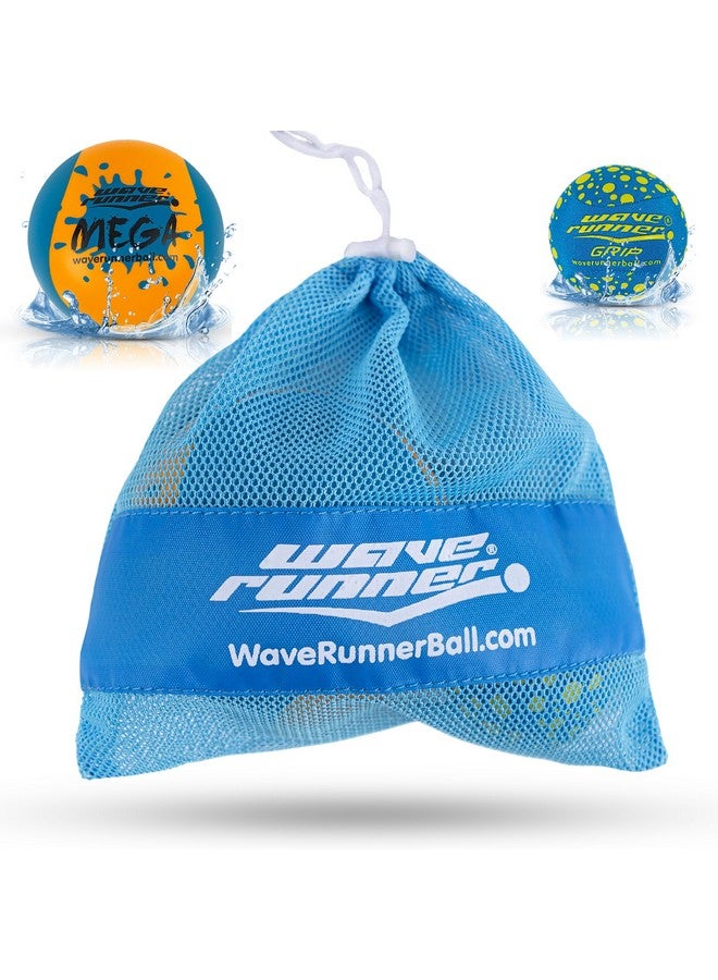 Wave Runner Water Skipping Ball- The Aqua Bounce Pool Balls (2-Pack) with Mesh Bag Ages - Outdoor Toys, Pool Toys, Beach Vacation Essentials, Easter Basket Stuffers, Camping, Games - Image 2