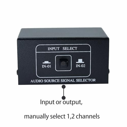 Arklove 2 in 4 Out or 4 in 2 Out Audio Sound selector RCA Female Stereo Channel 2 Splitter switcher Box Switching No External Power No Noise - Image 5