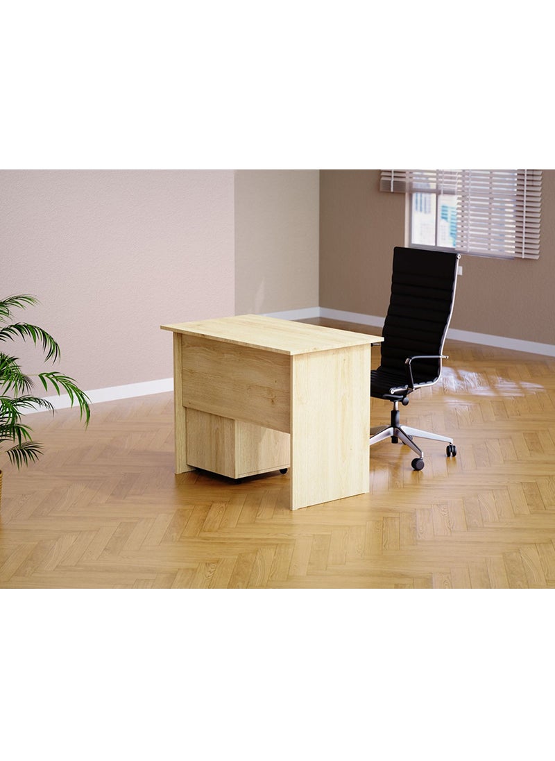 Mahmayi - Mahmayi MP1 120x60 Writing Table With Drawers - Oak - Image 1