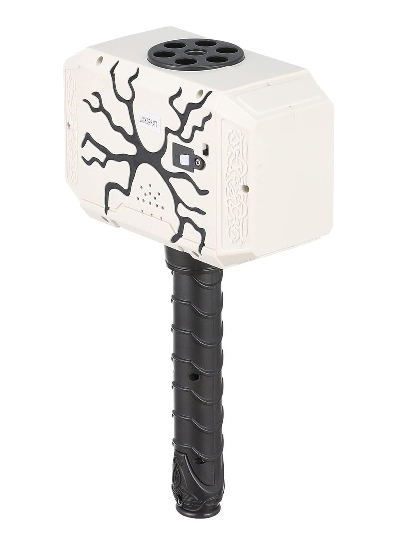 null - A Soft Bullet Gun In The Shape Of A Hammer With Lights, 6 Bullets. - Image 1